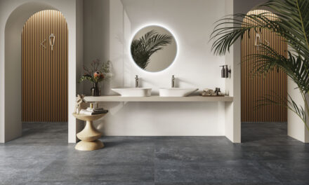Industrial-style luxe with RAK Ceramics’ new concrete-effect Opificio tile range