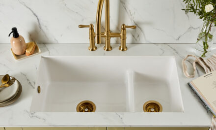 Chanterly ceramic undermount sink ‘for serious cooks’
