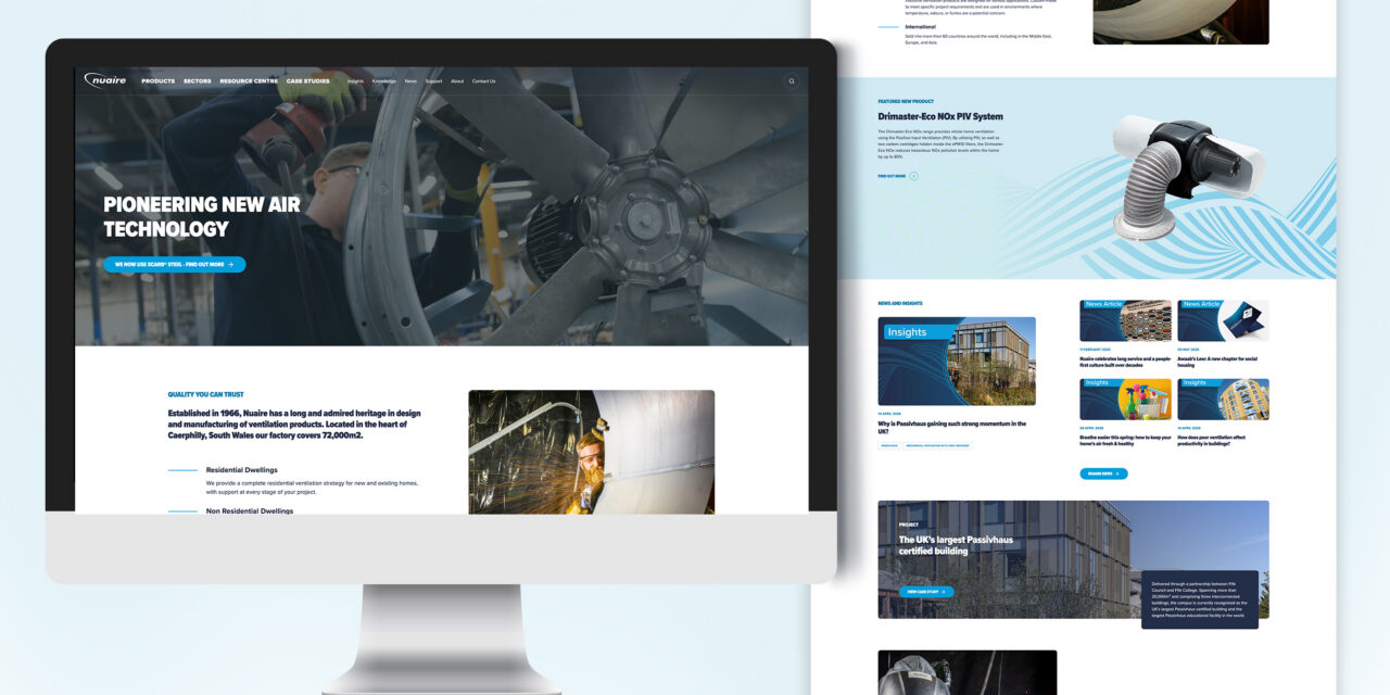 Nuaire launches new website in landmark 60th anniversary year